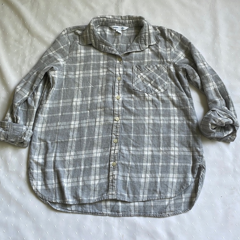 Old Navy Gray Flannel Shirt- The Classic Shirt